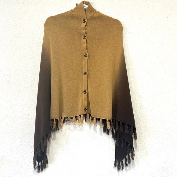 The Look Randolph Duke Women’s Sweater Poncho Cape Size Medium New With Tags - Picture 1 of 5